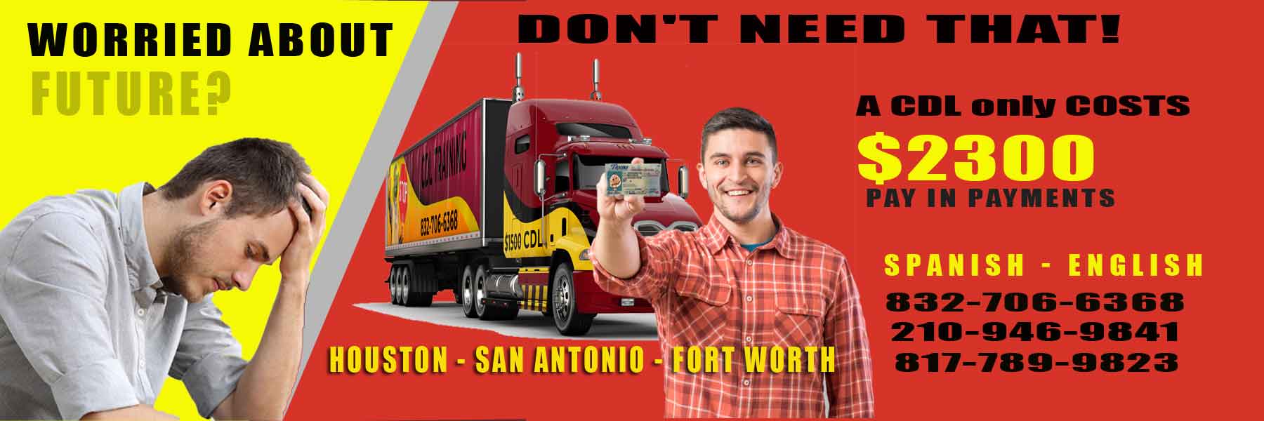 cdl school texas $2300 ELDT certified school